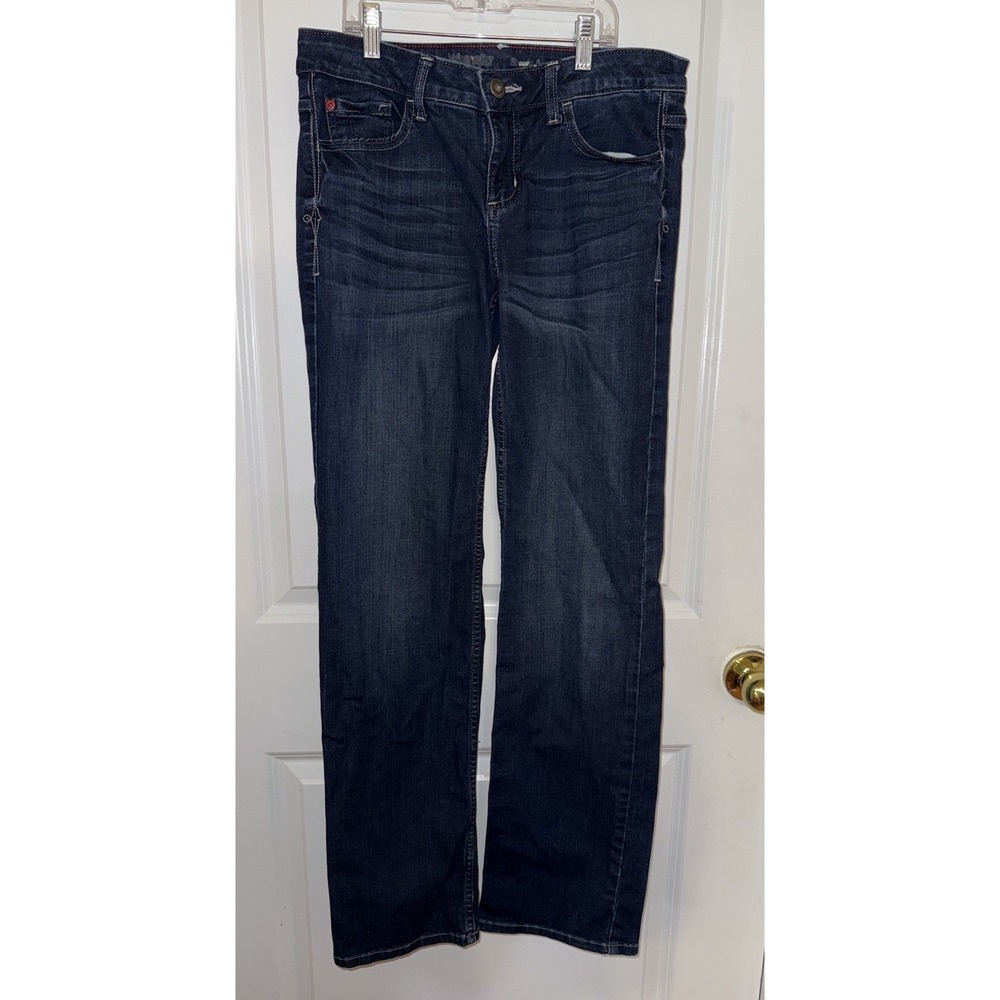 Wrangler‎ Jeans Woman's Size 8 Straight Leg Detailed Back Pockets Designs